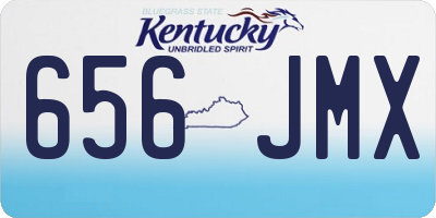 KY license plate 656JMX