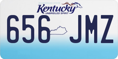 KY license plate 656JMZ