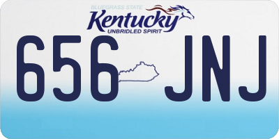 KY license plate 656JNJ