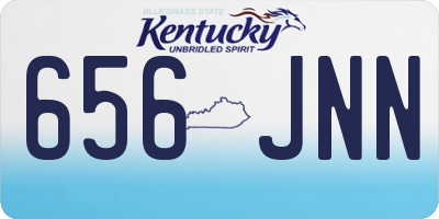 KY license plate 656JNN