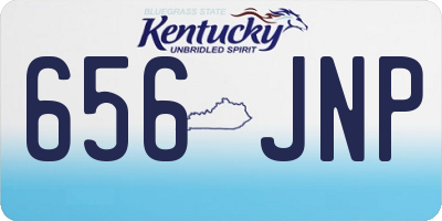 KY license plate 656JNP