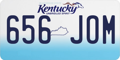 KY license plate 656JOM