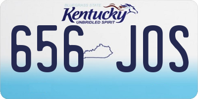 KY license plate 656JOS