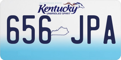KY license plate 656JPA