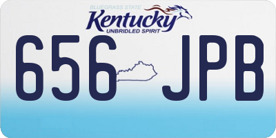 KY license plate 656JPB