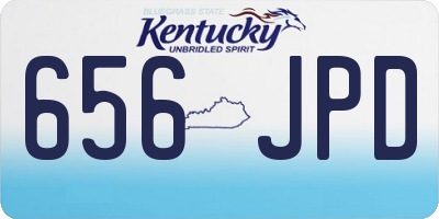 KY license plate 656JPD