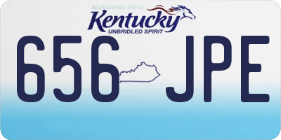 KY license plate 656JPE