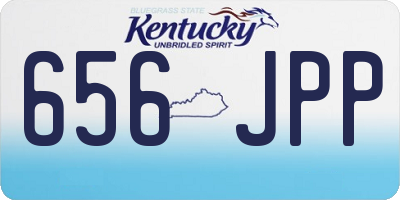 KY license plate 656JPP