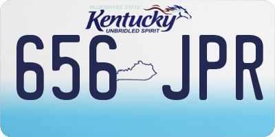 KY license plate 656JPR