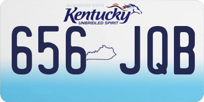 KY license plate 656JQB