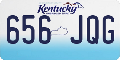 KY license plate 656JQG