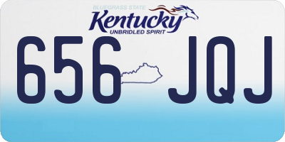 KY license plate 656JQJ