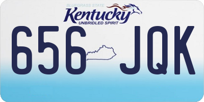 KY license plate 656JQK