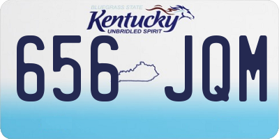 KY license plate 656JQM