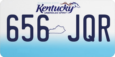 KY license plate 656JQR