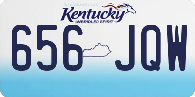 KY license plate 656JQW