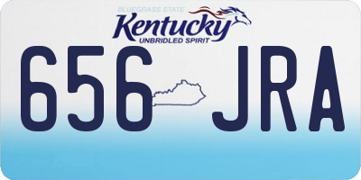 KY license plate 656JRA