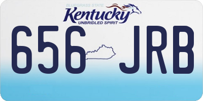 KY license plate 656JRB