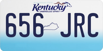 KY license plate 656JRC