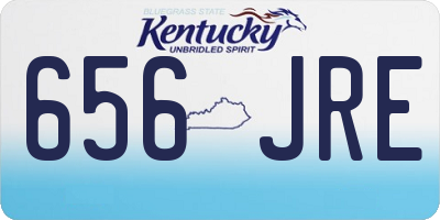 KY license plate 656JRE