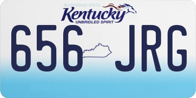 KY license plate 656JRG
