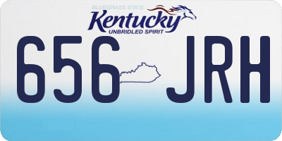 KY license plate 656JRH