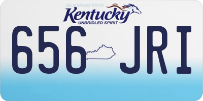KY license plate 656JRI