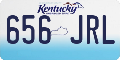 KY license plate 656JRL