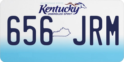 KY license plate 656JRM