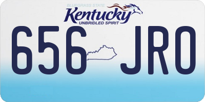 KY license plate 656JRO