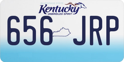 KY license plate 656JRP