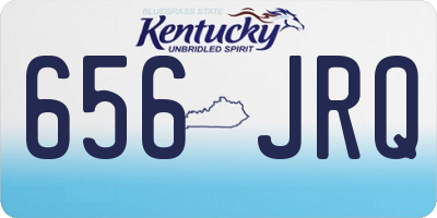 KY license plate 656JRQ