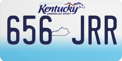 KY license plate 656JRR