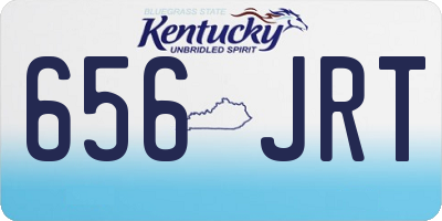 KY license plate 656JRT