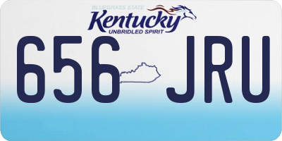 KY license plate 656JRU