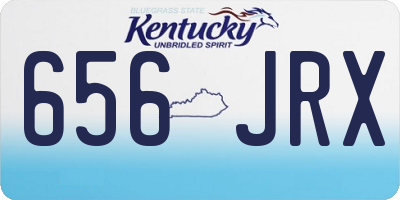 KY license plate 656JRX