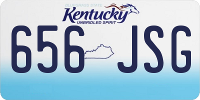 KY license plate 656JSG
