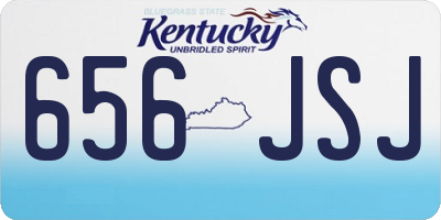 KY license plate 656JSJ