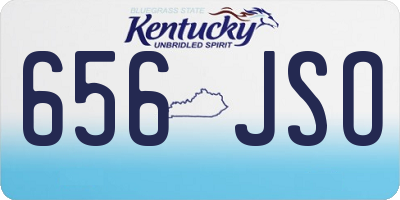 KY license plate 656JSO
