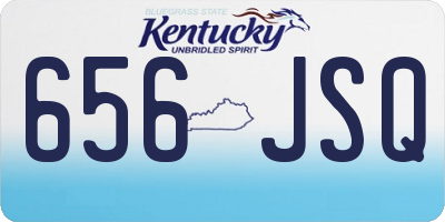KY license plate 656JSQ