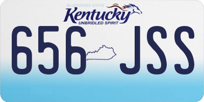 KY license plate 656JSS