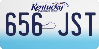 KY license plate 656JST