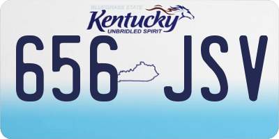 KY license plate 656JSV