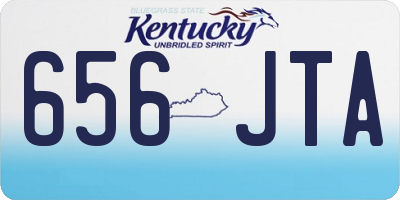 KY license plate 656JTA