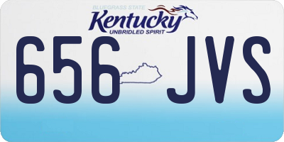 KY license plate 656JVS