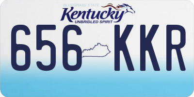 KY license plate 656KKR