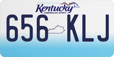 KY license plate 656KLJ
