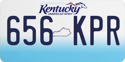 KY license plate 656KPR