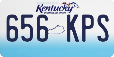 KY license plate 656KPS