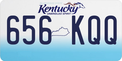 KY license plate 656KQQ
